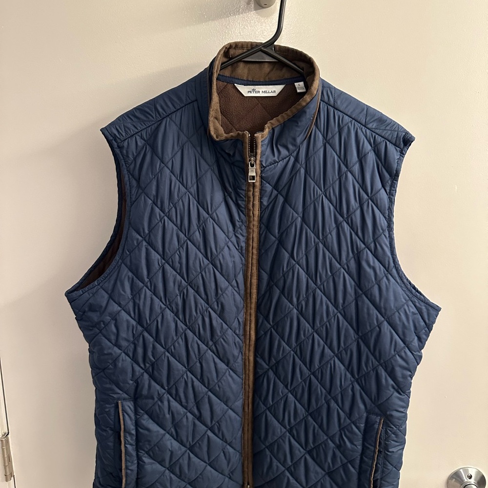 Peter Millar Men's Dual-Tone Quilted Vest